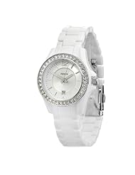 Fossil Riley Three Hand Resin Watch - White Es3251