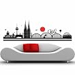 Skyline K�ln - 190 x 60cm - Farbe: Schwarz