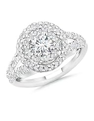 Halo Round Diamond Engagement Ring