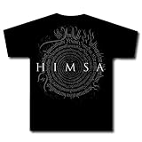HIMSA - Circle Script - Black T-shirt