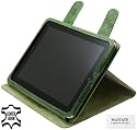 Original MTT Ledertasche - Exklusive Book-Style Tasche Case fuer Apple iPad 16GB / 32GB / 64GB Wi-Fi oder fuer 3G Wi-Fi Versionen - (mit Standfunktion) in der Farbe Croco-Gruen