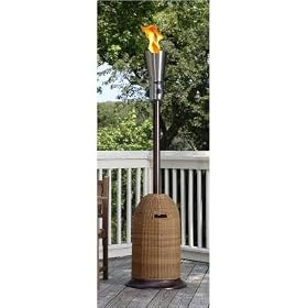 Fire Sense Lpg Patio Flare With Weather Wicker Tank Cover by 