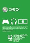 Suscripci�n XBOX LIVE GOLD de 12 meses
