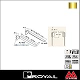 e-kanamono ロイヤル 棚受け 木棚用傾斜ブラケット AL-56S 300 APゴールド