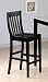 Kitchen & Housewares : Set of 2 Contemporary Black Finish Bar Stool/Stools Counter Chairs