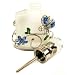Frosted Glass Perfume Bottle with Butterfly