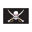 Pirate - Deaths Head - Flag 16in x 24in Superknit Polyester