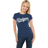 Los Angeles Dodgers Women's Royal Tri-Blend Tunic Length T-Shirt