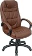 Brown Leather High Back Executive Swivel Office Chair [UE-CS-603E-B02-BRN-GG]
