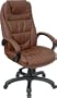 Brown Leather High Back Executive Swivel Office Chair [UE-CS-603E-B02-BRN-GG]