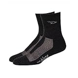 DeFeet Blaze Charcoal Wool Hiking/Running/Cycling Socks - BGR