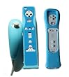 Wii MotionPlus 2 Tone Silicone Glove Jacket Package Blue