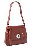 41zFMJY6mIL. SL160  Marc by Marc Jacobs Posh Turnlock Saddle Shoulder Bag Purse Congac