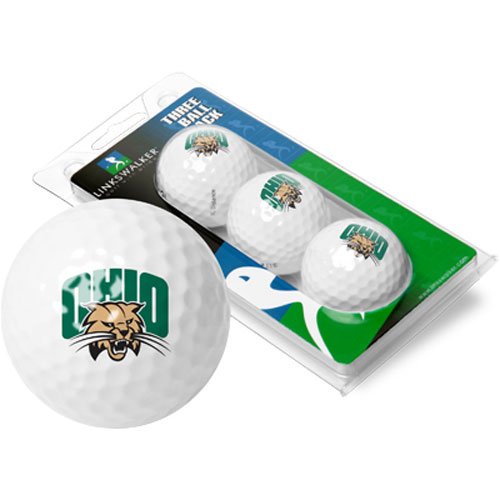 Ohio Bobcats Ncaa 3 Golf Ball Sleeve Pack