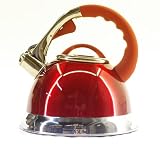 3.5 litre Stainless steel Whistling Kettle - Red