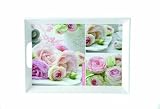 Nuova R2S - 348NDR - Plateau Rectangulaire - Nature et Déco Rose - 41x30 cm
