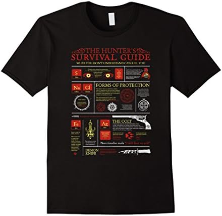 Men's Supernatural - The Hunters Survival Guide 2XL Black