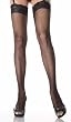 Lace Top Fishnet Thigh Highs (Color Choices)