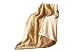 Kinzler F-06122 beige Nerz-Wohndecken Rückseite Fleece, 140 x 180 cm, beige