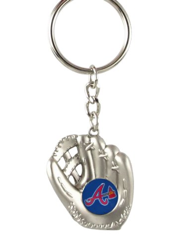 Atlanta Braves - MLB Silver Baseball Glove Keychain