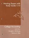 Working Papers With Study Guide: Chapters 113: Used with ...McQuaig-College Accounting