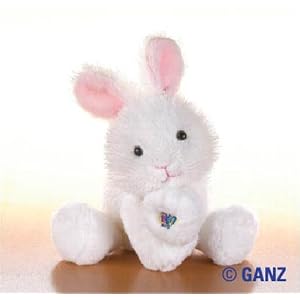 Lil'Kinz Mini Plush Stuffed Animal White Rabbit