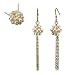 Jewelry : White Culture Pearl Cluster Pendant Necklace w. Gold Vermeil CAREFREE Sterling Silver Chain & Earrings Set