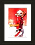 Framed John Elway Stanford Cardinal - Black Double Mat