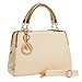 MG Collection MATANA Crocodile Trendy High Gloss Doctor Style Tote Purse Bag