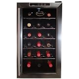 Vinotemp Vt-18teds 18 Bottle Thermoelectric Wine Cooler - Glass Door / Black Cabinet