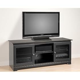 Prepac Ferentino Black Flat Panel LCD Plasma TV Console by Prepac