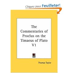 Commentaries of Proclus on the Timus of Plato 1820