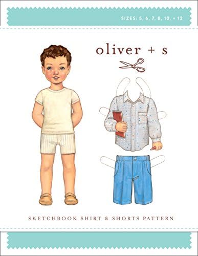 Sketchbook Shirt + Shorts Sewing Pattern (Sizes 5-12)