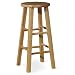 International Concepts 1S01-424 24-Inch Rountop Barstool, Natural