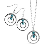 Eternal Circles with Blue Turquoise Gift Set by Relios, Inc.