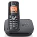 Gigaset A510A Schnurlostelefon (beleuchtetes Display, Anrufbeantworter, DECT) schwarz