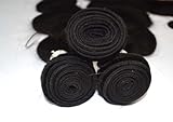 Angel Hair 3 Bundles + 1 Lace Closure; Peruvian Virgin Hair Extension; Body Wave (20 22 24 + 12