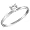 0.45 ct. Round Diamond Solitaire Ring in 14K White Gold - Size 6
