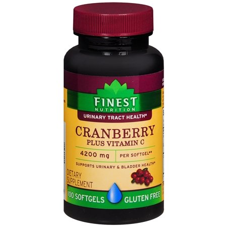 Finest Nutrition Cranberry Plus Vitamin C, 4200 mg, 100 Softgels