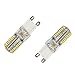 KINGSO 6pcs Pack G9 5W 3014 SMD 64 LED Cool White Light LED Corn Crystal Light Bulbs 360 Degrees Energy Saving Capsule Spotlight Lamps AC 110V