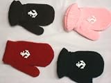 One Size Magic Mitten Trimmed with White Satin Angkor for Ages 0-2 Years