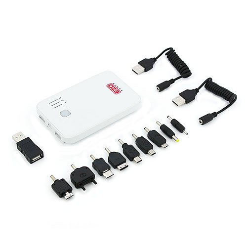 EZOPower Hoary 2 USB Port Compact External Portable Rechargeable Difficulty Backup Battery Charger (5000mAh) for Apple iPod Have to do with 5 5th Generation, iPod Nano 6 6th Gen, iPod Shifty (2012 New Generation)