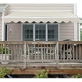 King Canopy 16' Linen Preassembled Polyester Manual Awning - 1610PB
