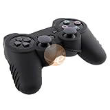 Black Silicone Cover Skin Case for SONY PS3 Controller