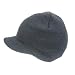 NEW CUFFLESS CHARCOAL Beanie Visor Skull Cap HAT USA