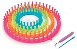 Darice 1171-58 Set of 4 Round Plastic Knitting Looms