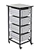 LUXOR MBS-SR-4L Mobile Bin System - Single Row