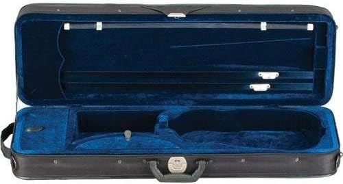 Toshira Oblong Violin Case Black Blue 3/4 Size