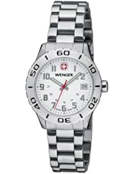 Wenger 721.102 Ladies Grenadier Swiss Watch, White Dial, Bracelet