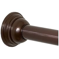 Zenith Decorative Adjustable Tension Shower Rod, Oil Rubbed Bronze, 72 Inches
